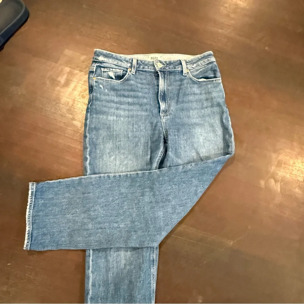 PAIGE Sarah Straight Ankle Jeans NWOT in Nightingale Wash - Picture 7 of 11